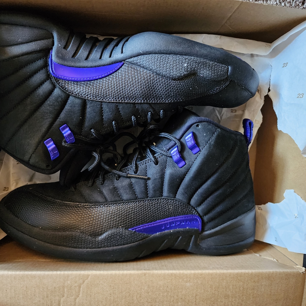 Jordan Athletic Shoes Black Purple